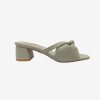 HOLY women's box heel sandal with bow and rhinestone design for party and casual wear
