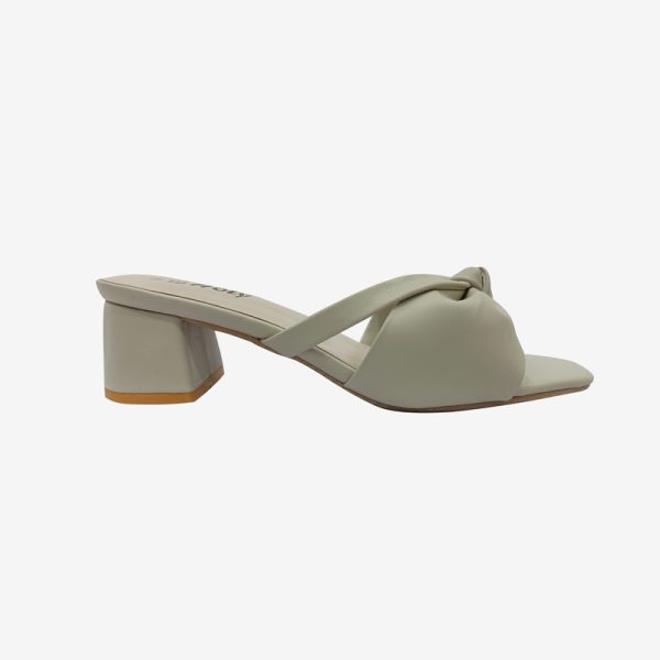 HOLY women's box heel sandal with bow and rhinestone design for party and casual wear