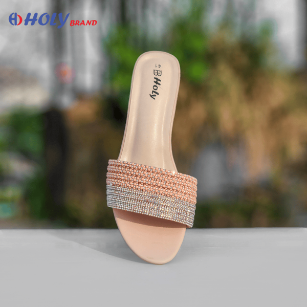 Holy Women’s Crystal Box Heel Sandals – Stylish Ladies Heel Shoes with Rhinestone Design