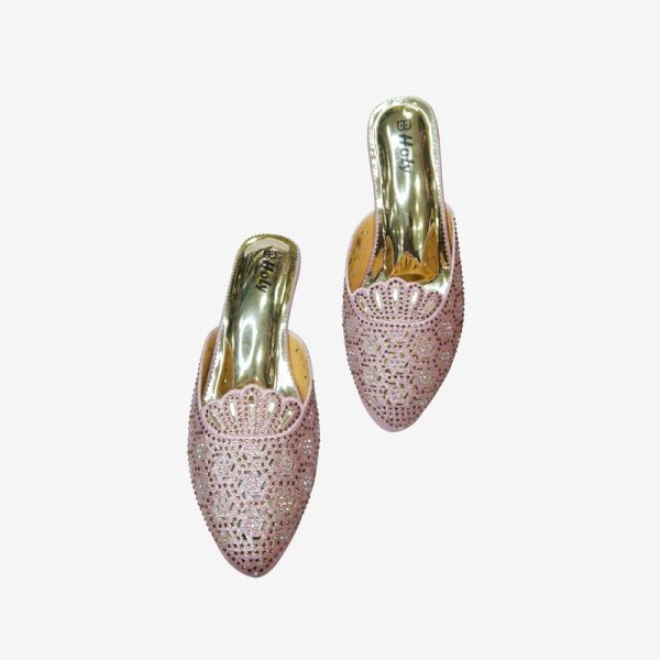 HOLY kids crystal mule sandal with supportive instep strap and cushioned footbed.