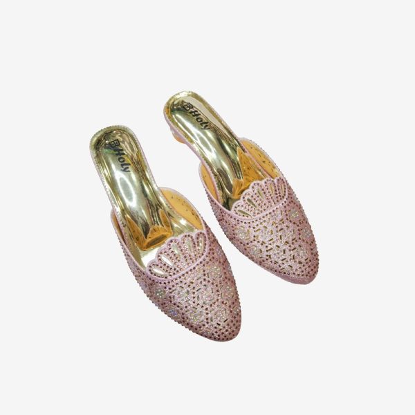 HOLY kids crystal mule sandal with supportive instep strap and cushioned footbed.