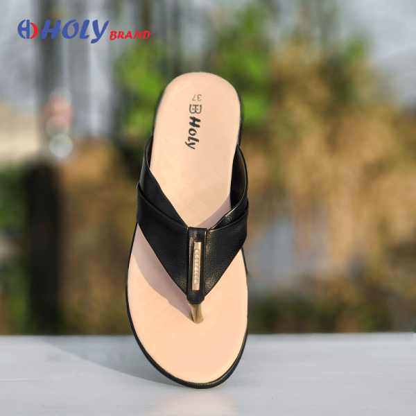 Holy Brand Stylish White Ladies Sandal with Bow – Comfortable Women’s Footwear in Bangladesh