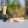 Holy Brand প্রজাপতি ডিজাইন Box Heel — পিঙ্ক ও ব্ল্যাক