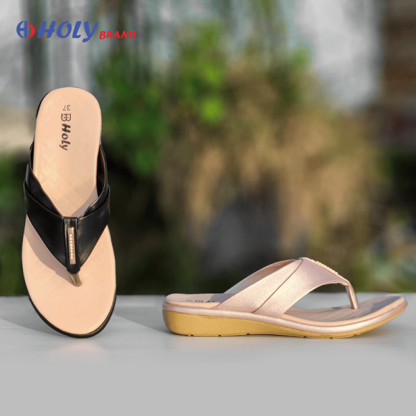 Holy Brand Stylish White Ladies Sandal with Bow – Comfortable Women’s Footwear in Bangladesh