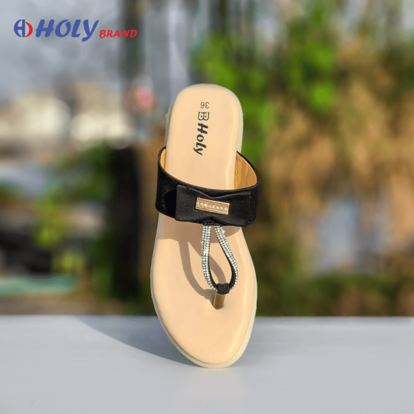 Holy Brand প্রিমিয়াম টো রিং স্যান্ডেল ডুয়াল কালার ব্রাউন ও ব্ল্যাক