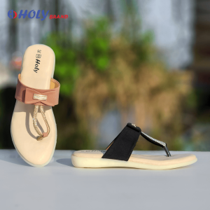 Holy Brand প্রিমিয়াম টো রিং স্যান্ডেল ডুয়াল কালার ব্রাউন ও ব্ল্যাক