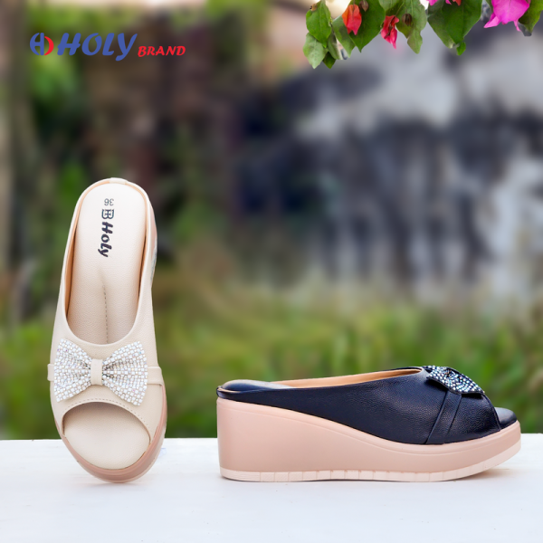 Holy Brand প্রিমিয়াম Bow হিল স্যান্ডেল