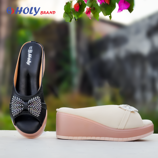 Holy Brand প্রিমিয়াম Bow হিল স্যান্ডেল