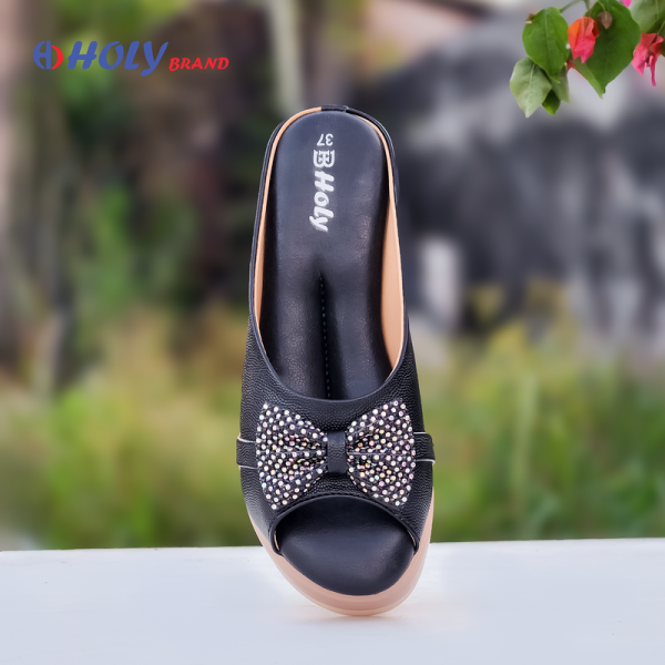 Holy Brand প্রিমিয়াম Bow হিল স্যান্ডেল