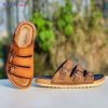 Holy Leather Buckle Sandal – durable men’s leather sandal with triple straps for daily & outdoor wear in Dhaka