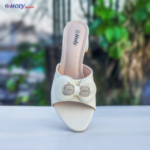 Holy Bow Block Heel – stylish women's footwear with bow design for parties & weddings