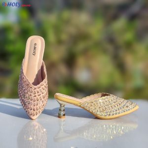 Holy Brand নারীদের স্টোন হিল স্যান্ডেল – স্টাইলিশ, প্রিমিয়াম ও আরামদায়ক